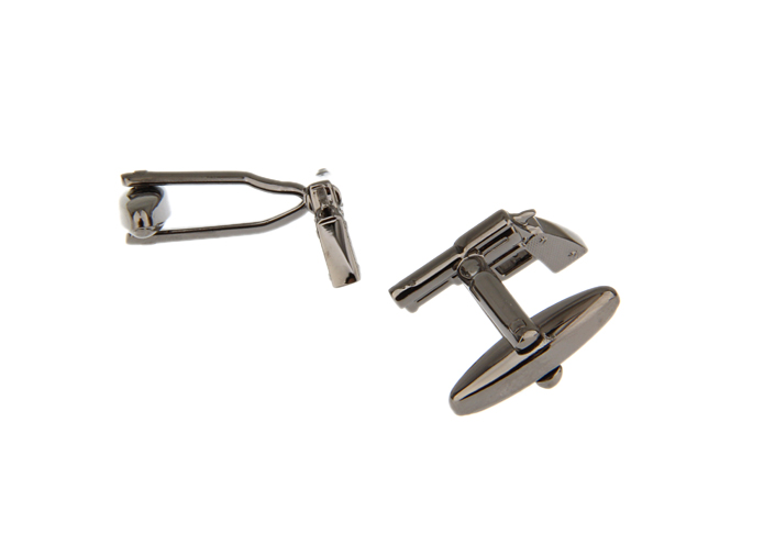 Pistol Cufflinks  Gray Steady Cufflinks Metal Cufflinks Military Wholesale & Customized  CL720830