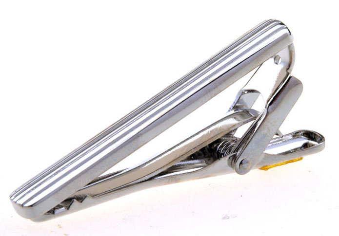  Silver Texture Tie Clips Metal Tie Clips Wholesale & Customized  CL850848