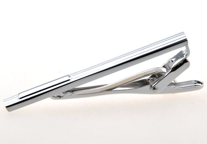  Silver Texture Tie Clips Metal Tie Clips Wholesale & Customized  CL850872