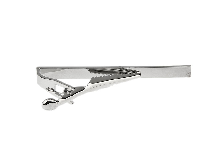  Silver Texture Tie Clips Metal Tie Clips Wholesale & Customized  CL850939