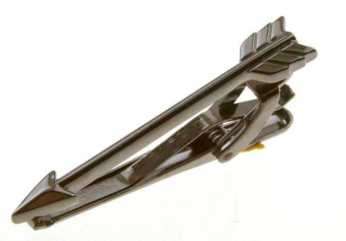 Arrow Tie Clips  Gun Metal Color Tie Clips Metal Tie Clips Tools Wholesale & Customized  CL851002