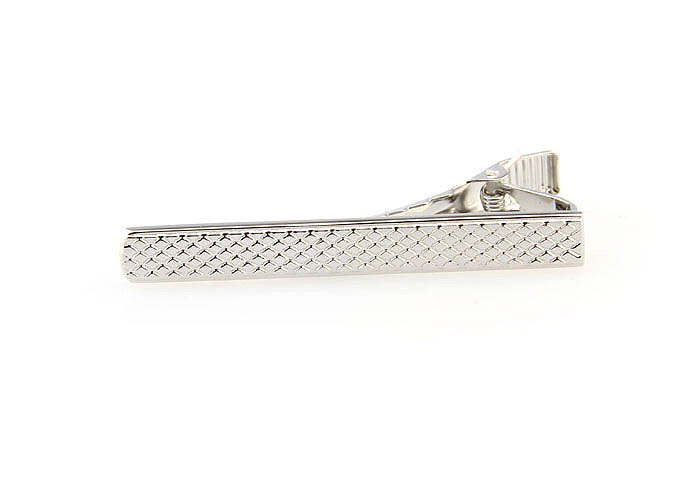  Silver Texture Tie Clips Metal Tie Clips Wholesale & Customized  CL860811