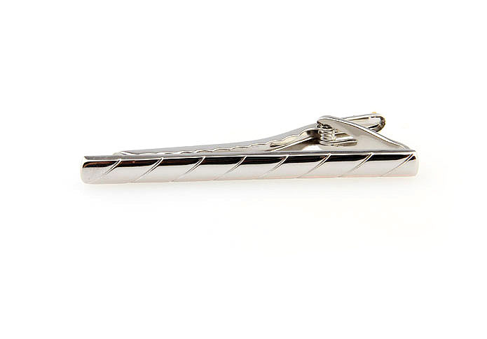  Silver Texture Tie Clips Metal Tie Clips Wholesale & Customized  CL860818