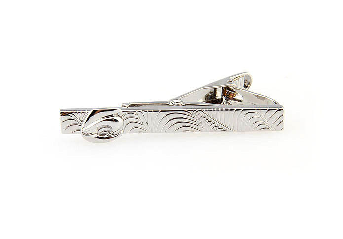  Silver Texture Tie Clips Metal Tie Clips Wholesale & Customized  CL860827