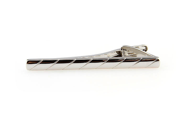  Silver Texture Tie Clips Metal Tie Clips Wholesale & Customized  CL860845
