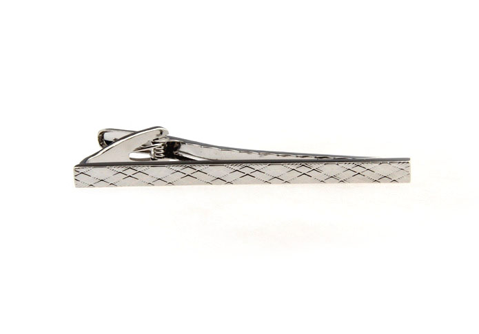  Silver Texture Tie Clips Metal Tie Clips Wholesale & Customized  CL860873