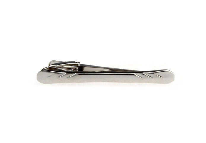  Silver Texture Tie Clips Metal Tie Clips Wholesale & Customized  CL860889