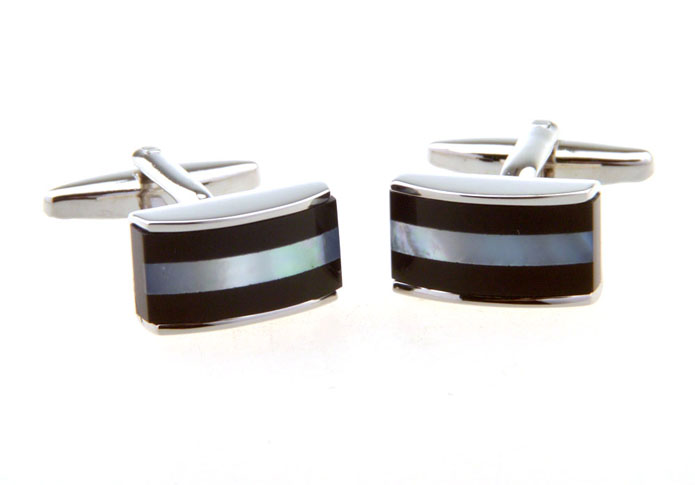  Black White Cufflinks Shell Cufflinks Wholesale & Customized  CL656336