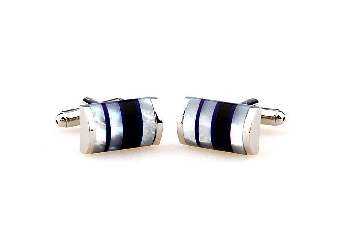  Blue White Cufflinks Shell Cufflinks Wholesale & Customized  CL661587