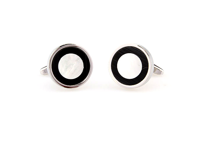  Black White Cufflinks Shell Cufflinks Wholesale & Customized  CL661703