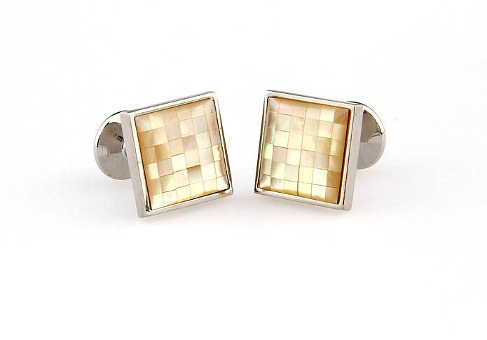  Yellow Lively Cufflinks Shell Cufflinks Wholesale & Customized  CL661784