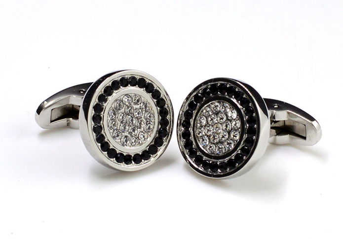  Black White Cufflinks Stainless Steel Cufflinks Tools Wholesale & Customized  CL851173