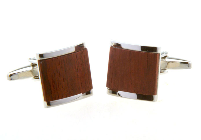  Khaki Dressed Cufflinks Woodcarving Cufflinks Wholesale & Customized  CL656511
