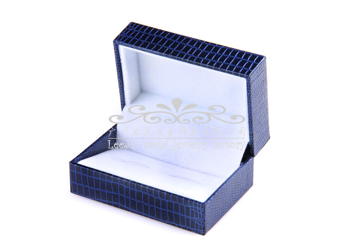 Imitation leather + Plastic Cufflinks Boxes  Blue Elegant Cufflinks Boxes Cufflinks Boxes Wholesale & Customized  CL210413