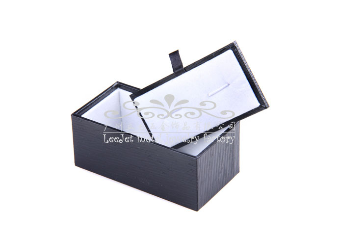 Imitation leather + Plastic Cufflinks Boxes  Black Classic Cufflinks Boxes Cufflinks Boxes Wholesale & Customized  CL210429
