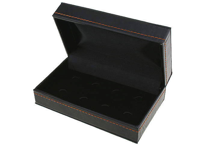 Faux Crocodile Skin + Plastic Cufflinks Boxes  Black Classic Cufflinks Boxes Cufflinks Boxes Wholesale & Customized  CL210465