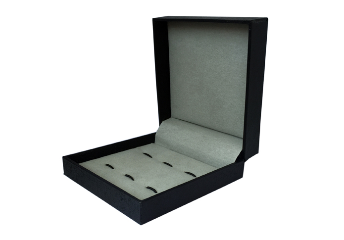 Leather + Plastic Cufflinks Boxes  Black Classic Cufflinks Boxes Cufflinks Boxes Wholesale & Customized  CL210629