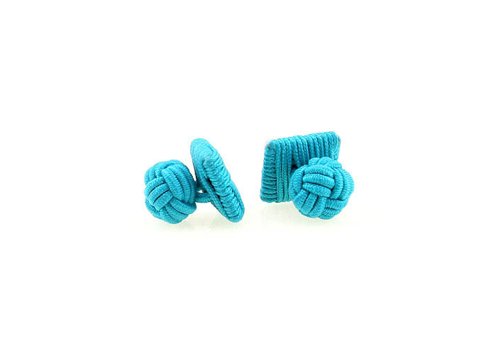  Blue Elegant Cufflinks Silk Cufflinks Knot Wholesale & Customized  CL640806