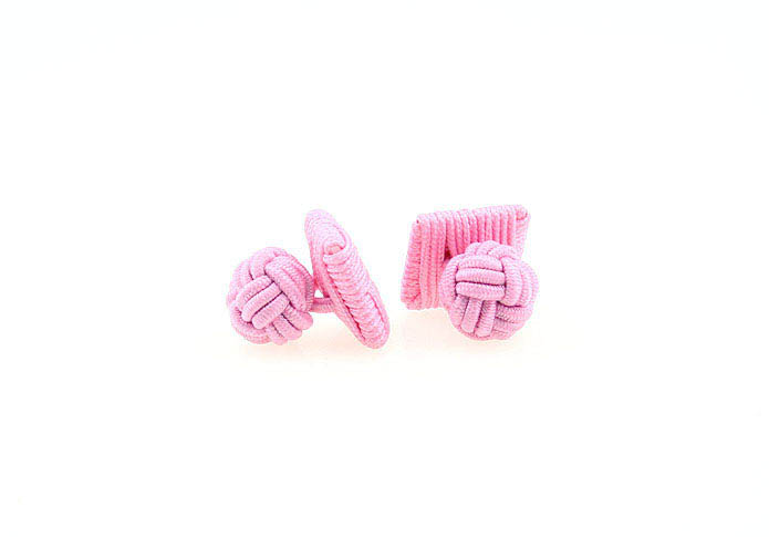  Pink Charm Cufflinks Silk Cufflinks Knot Wholesale & Customized  CL640808