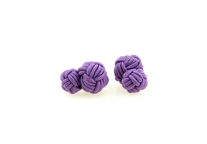  Purple Romantic Cufflinks Silk Cufflinks Knot Wholesale & Customized  CL640813