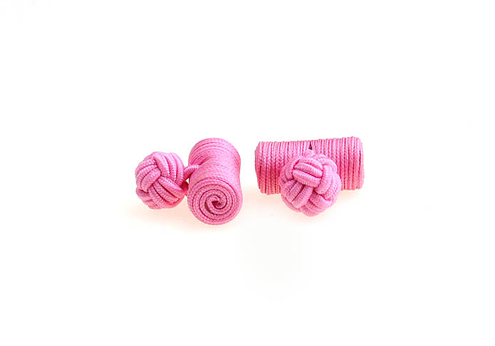  Pink Charm Cufflinks Silk Cufflinks Knot Wholesale & Customized  CL640852