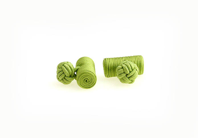  Green Intimate Cufflinks Silk Cufflinks Knot Wholesale & Customized  CL640856