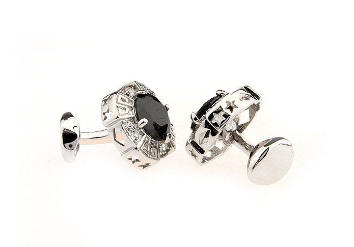  Black White Cufflinks Crystal Cufflinks Wholesale & Customized  CL652205