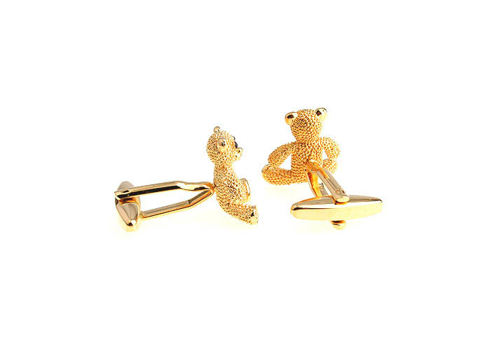 Golden Bear Cufflinks  Gold Luxury Cufflinks Crystal Cufflinks Animal Wholesale & Customized  CL652423