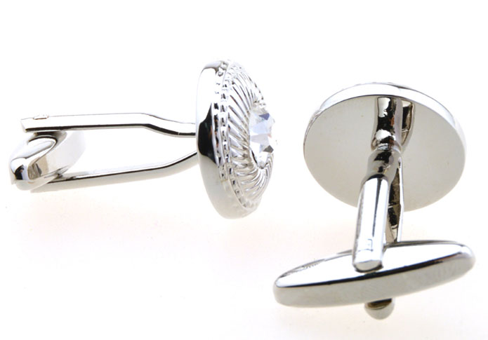 White Purity Cufflinks Crystal Cufflinks Wholesale & Customized CL654785
