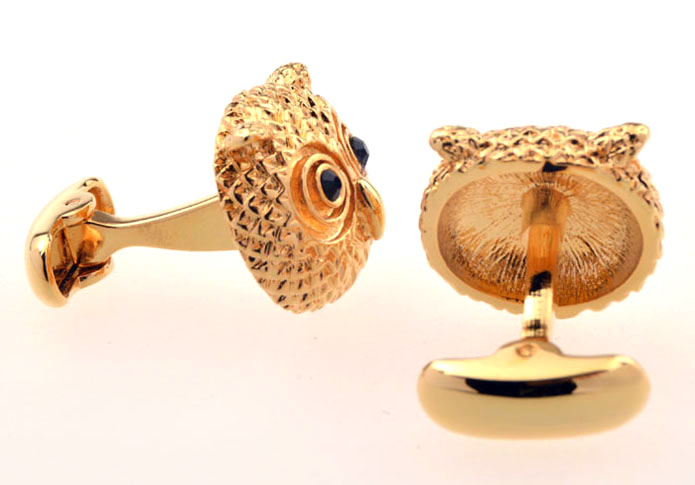 Owl Cufflinks Gold Luxury Cufflinks Crystal Cufflinks Animal Wholesale & Customized CL655540