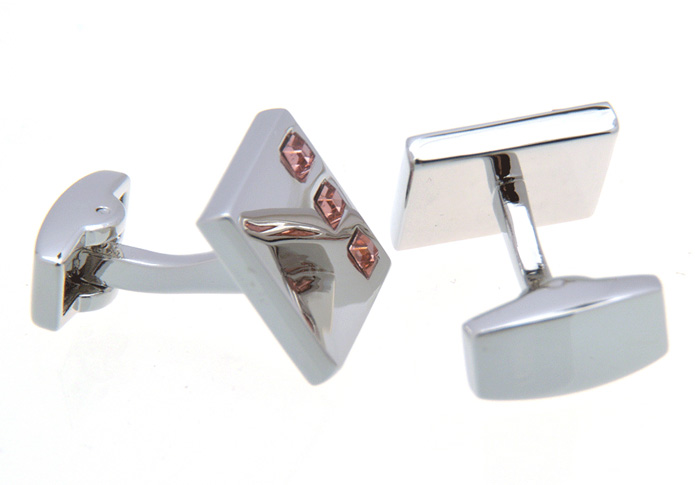  Pink Charm Cufflinks Crystal Cufflinks Wholesale & Customized  CL657373
