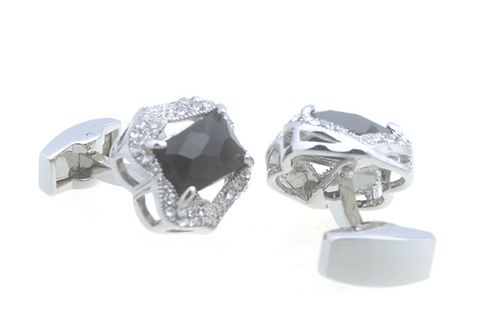  Black Classic Cufflinks Crystal Cufflinks Wholesale & Customized  CL657405