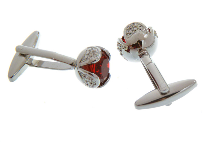  Red Festive Cufflinks Crystal Cufflinks Wholesale & Customized  CL657419