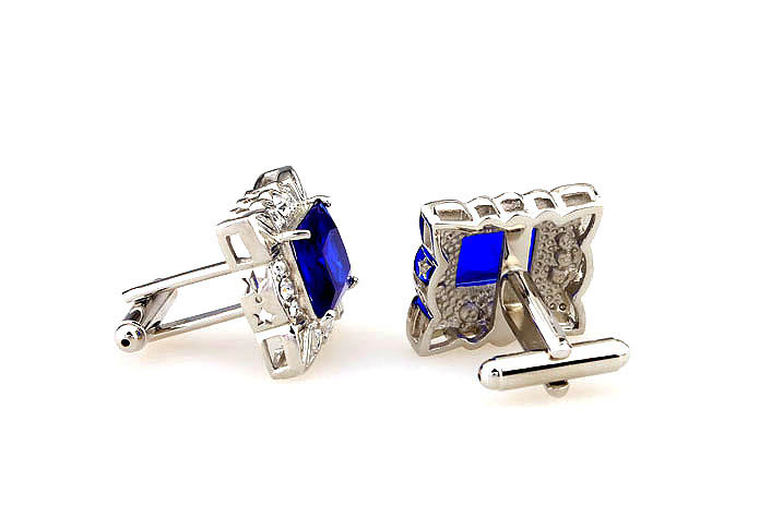  Blue White Cufflinks Crystal Cufflinks Wholesale & Customized  CL665322