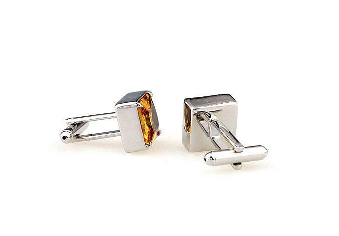  Yellow Lively Cufflinks Crystal Cufflinks Wholesale & Customized  CL665343