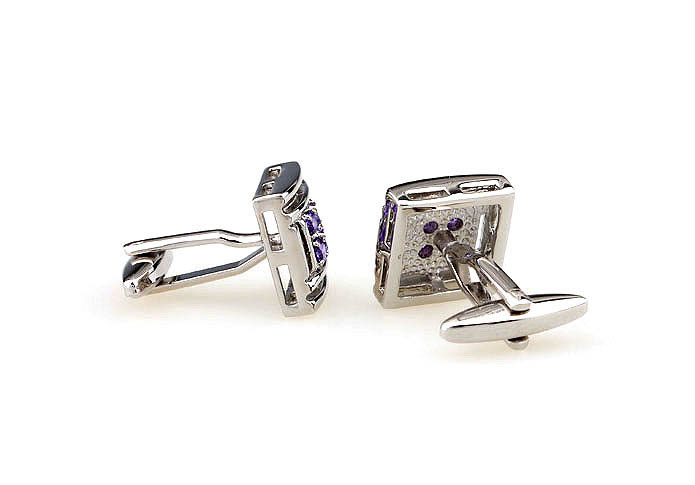  Purple Romantic Cufflinks Crystal Cufflinks Wholesale & Customized  CL665368