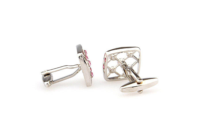  Pink Charm Cufflinks Crystal Cufflinks Wholesale & Customized  CL666394
