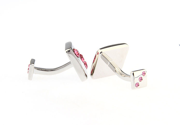 Three dice Cufflinks  Pink Charm Cufflinks Crystal Cufflinks Gambling Wholesale & Customized  CL666721