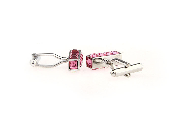  Pink Charm Cufflinks Crystal Cufflinks Wholesale & Customized  CL666744