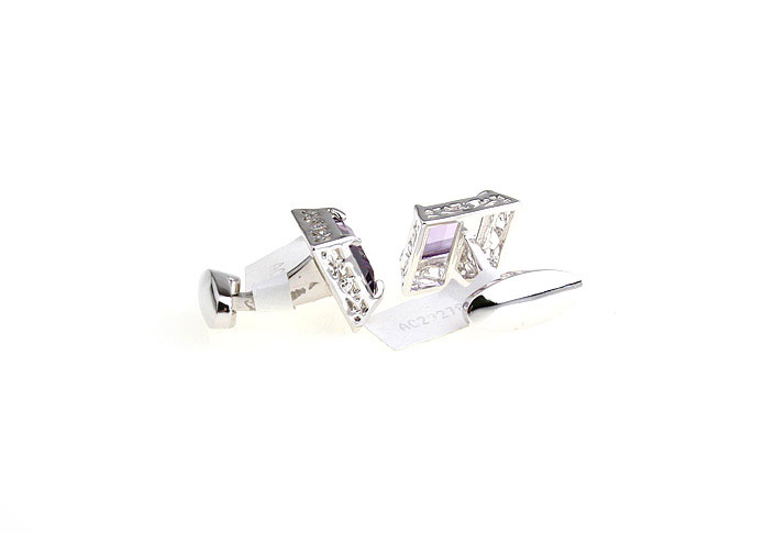  Purple Romantic Cufflinks Crystal Cufflinks Wholesale & Customized  CL680986