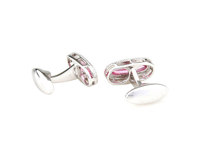  Pink Charm Cufflinks Crystal Cufflinks Wholesale & Customized  CL681094