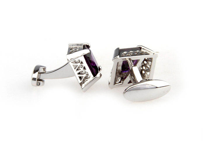  Purple Romantic Cufflinks Crystal Cufflinks Wholesale & Customized  CL681131