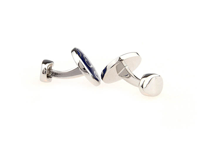 Heart shaped Cufflinks  Blue Elegant Cufflinks Enamel Cufflinks Recreation Wholesale & Customized  CL651266