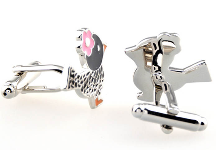 Smug bird Cufflinks  Multi Color Fashion Cufflinks Enamel Cufflinks Animal Wholesale & Customized  CL653157