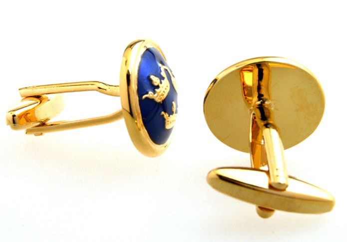 Gold Luxury Cufflinks Enamel Cufflinks Flags Wholesale & Customized CL655076