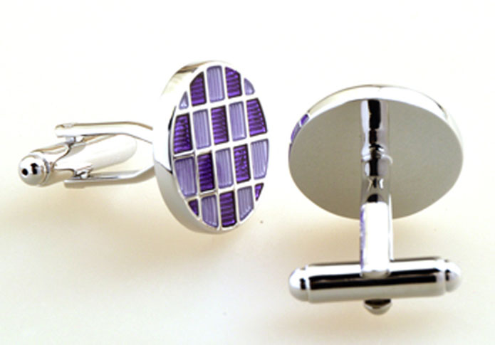 Purple Romantic Cufflinks Enamel Cufflinks Wholesale & Customized CL655307