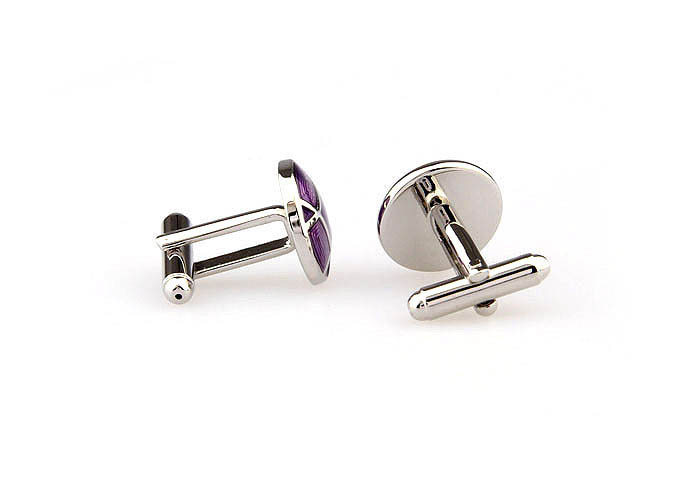  Purple Romantic Cufflinks Enamel Cufflinks Wholesale & Customized  CL662082