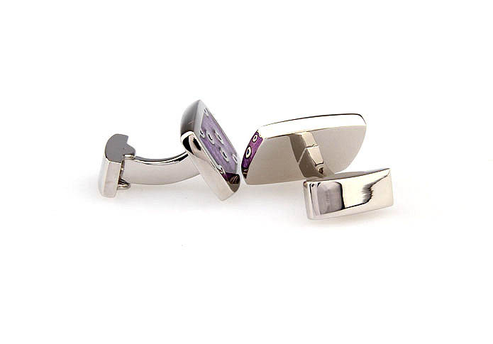  Purple Romantic Cufflinks Enamel Cufflinks Wholesale & Customized  CL662122