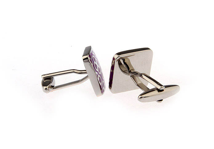  Purple Romantic Cufflinks Enamel Cufflinks Wholesale & Customized  CL662253