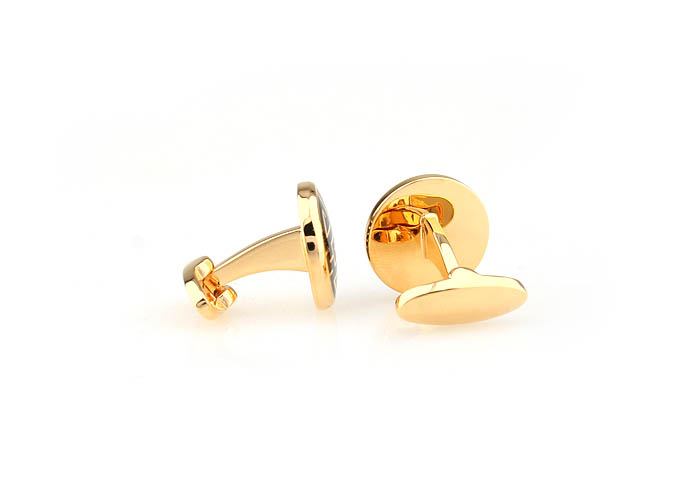Rome texture Cufflinks  Gold Luxury Cufflinks Enamel Cufflinks Wholesale & Customized  CL680819